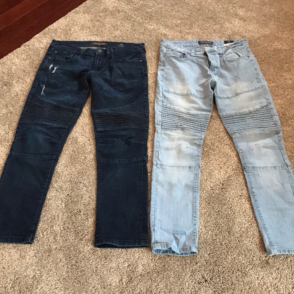 Lot 2 Pairs Mens Ring of Fire Jeans size 31 x 30 Slim Fit.